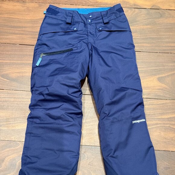Patagonia Boys' Snowshot Pants, Small (S), Navy